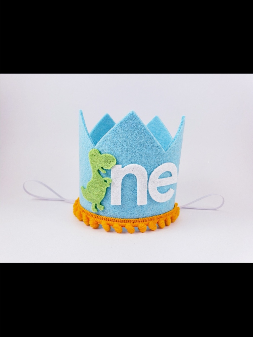 Dinosaur First Birthday Crown Hat - boy dino